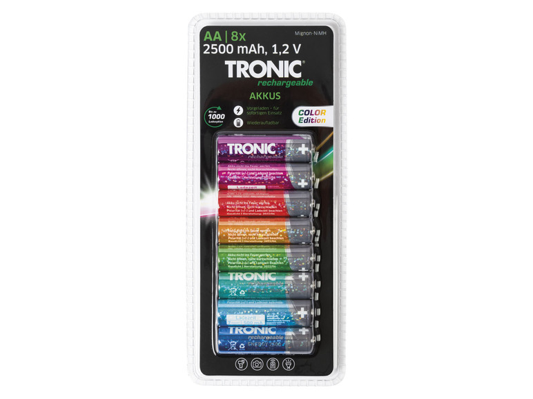 Prejsť na zobrazenie na celú obrazovku: TRONIC® Batérie Ni-MH Ready 2 Use Color, 8 kusov – obrázok 3