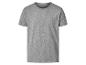Sivé tričko s krátkym rukávom a okrúhlym výstrihom