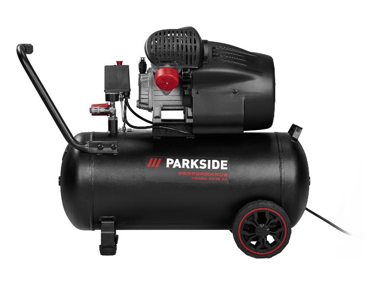 Vzduchový kompresor PARKSIDE PERFORMANCE PPKOD 5010 A1 v čiernej farbe