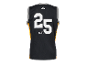 Čierne basketbalové tričko Crivit s číslom 25.