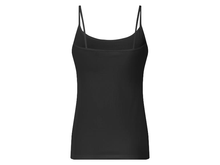 esmara® Dámsky top s úzkymi ramienkami, 5 kusov (čierna, M (40/42))