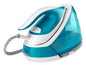 Modrá parná žehlička Philips PerfectCare Compact Plus.