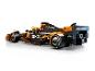 Pretekárske auto LEGO McLaren Formula 1 s logami Chrome a Dropbox.