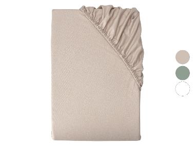 LIVARNO® Napínacia plachta z jemného flanelu, 180 – 200 x 200 cm