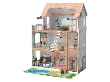 lupilu® Drevený domček pre bábiky XXL