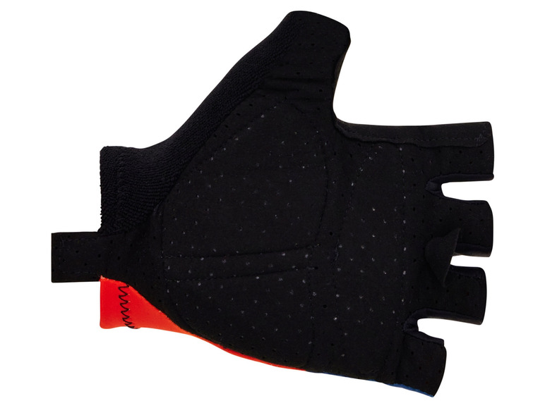 Čierne cyklistické rukavice bez prstov.