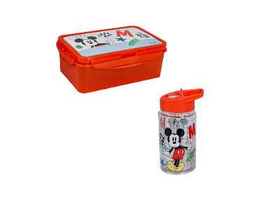 Mickey Mouse Fľaša na pitie + Desiatový box