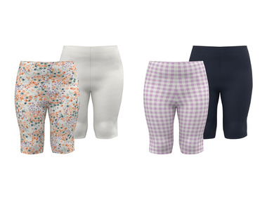 lupilu® Dievčenské capri legíny, 2 kusy