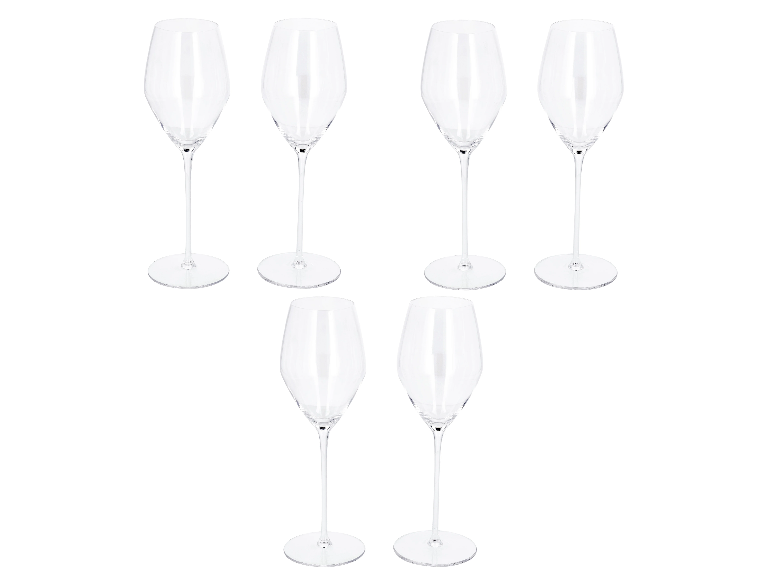 SILVERCREST® Poháre na biele víno Premium, 6 kusov