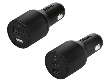 TRONIC® Nabíjací USB adaptér do auta USB-A & USB-C, 2x USB-C