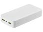 Biela powerbanka Trust s USB a USB-C portami.