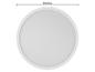 Biele okrúhle stropné svietidlo s priemerom 29,3 cm