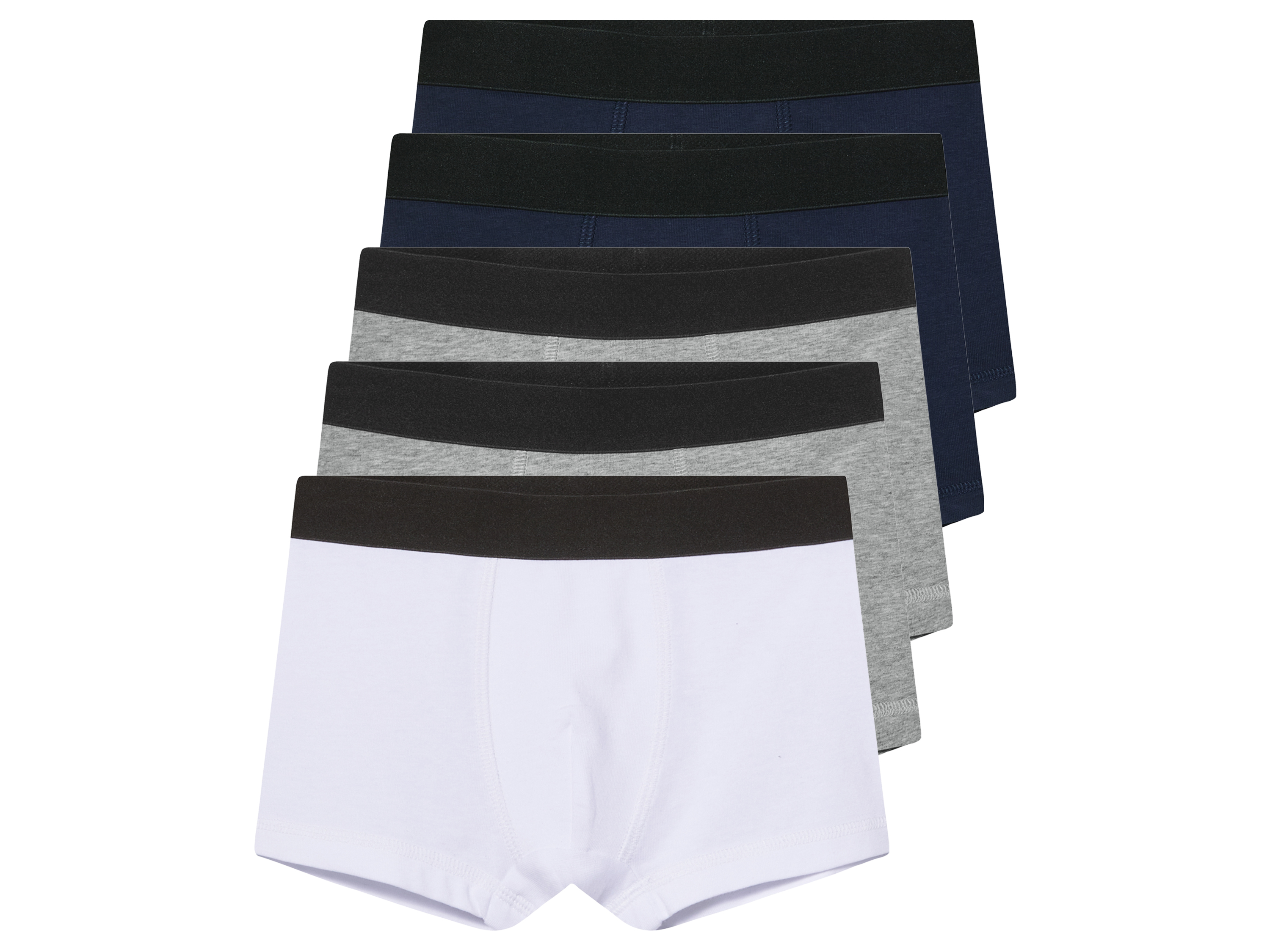 lupilu® Chlapčenské boxerky, 5 kusov (navy modrá/sivá/biela, 98/104)