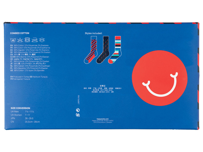 Prejsť na zobrazenie na celú obrazovku: Happy Socks Farebné ponožky v darčekovom balení, 3 páry – obrázok 7