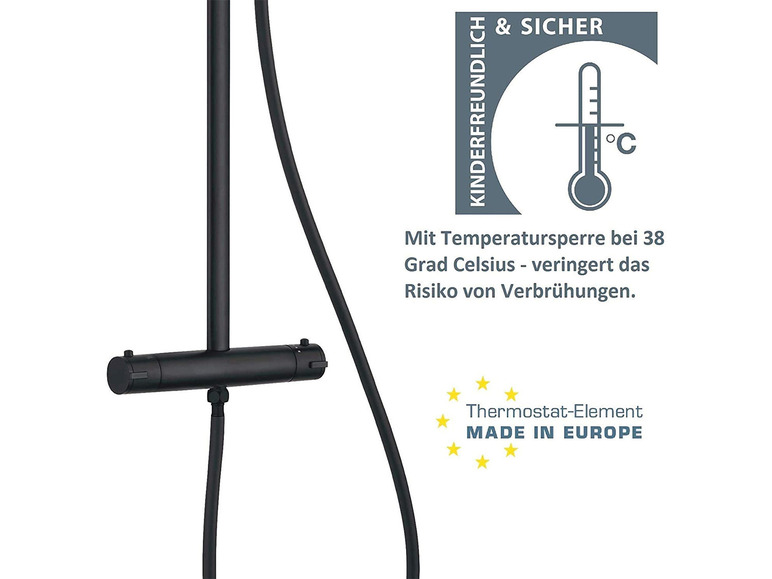 Prejsť na zobrazenie na celú obrazovku: Schütte Sprchová tyč Madura Fresh s termostatickou batériou – obrázok 6