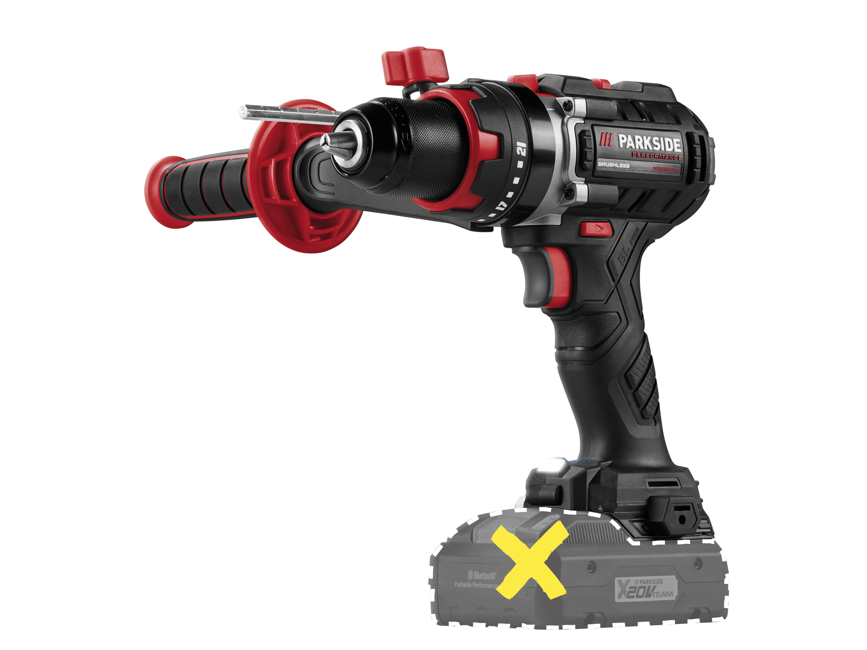 PARKSIDE PERFORMANCE® Aku príklepová vŕtačka 20 V PSBSAP 20-Li C3 - bez akumulátora