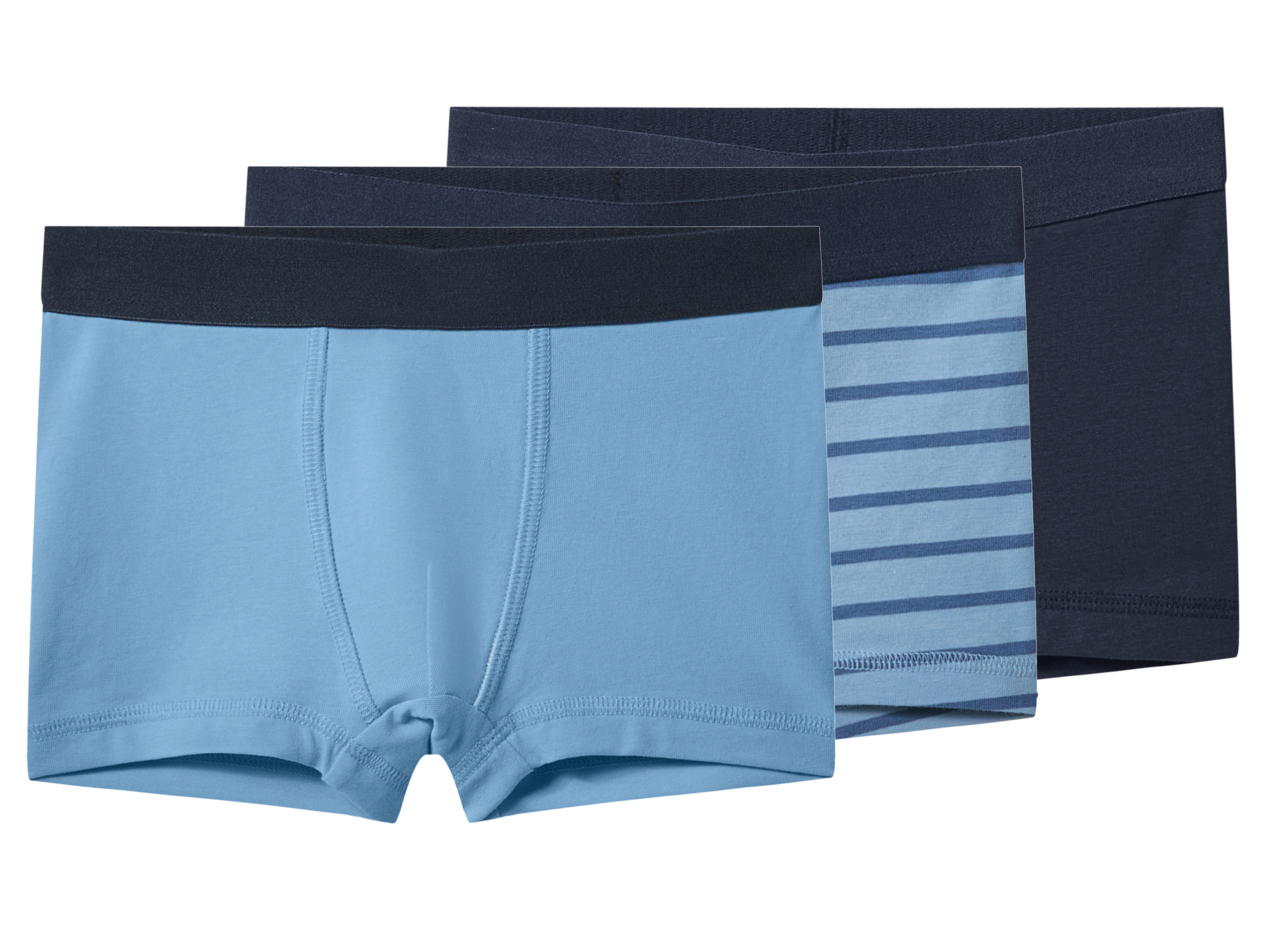 lupilu® Chlapčenské boxerky, 3 kusy (navy modrá/modrá, 110/116)