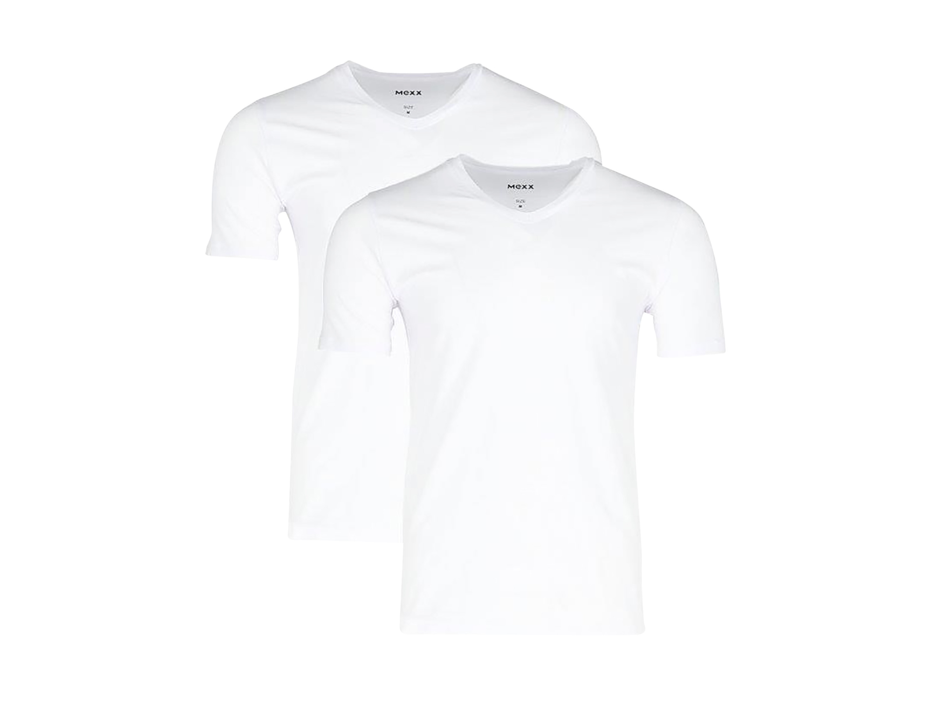 E-shop MEXX Pánske spodné tričko, 2 kusy (výstrih v tvare „V“, biela, XL)