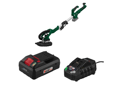 PARKSIDE® Aku nástenná a stropná brúska 20 V PWDSA 20-Li A1 + Smart akumulátor 20 V/4 Ah + Rýchlonabíjačka akumulátora 20 V/4,5 A