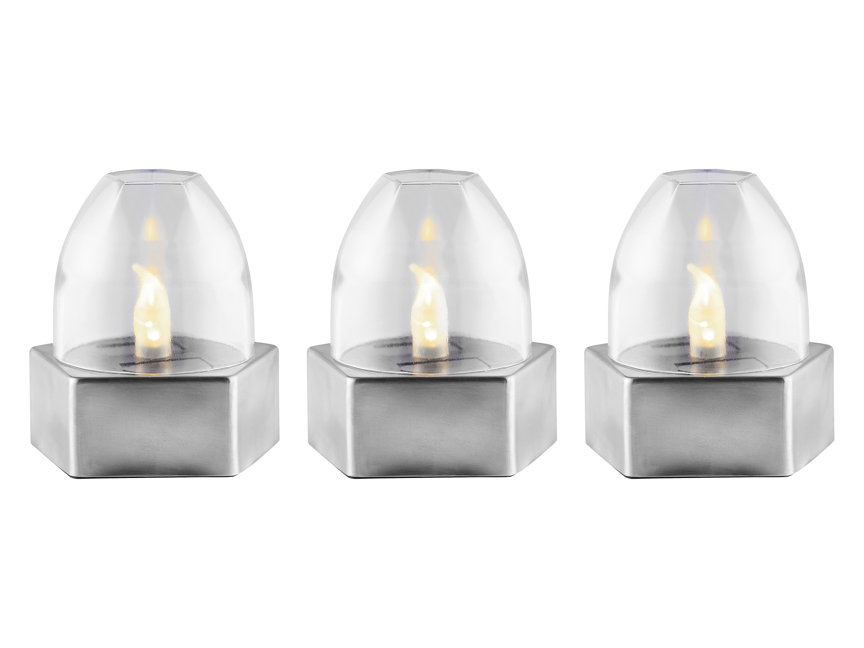LIVARNO home LED solárne svietidlo, 3 kusy (LED solárna lampa,  3 kusy)
