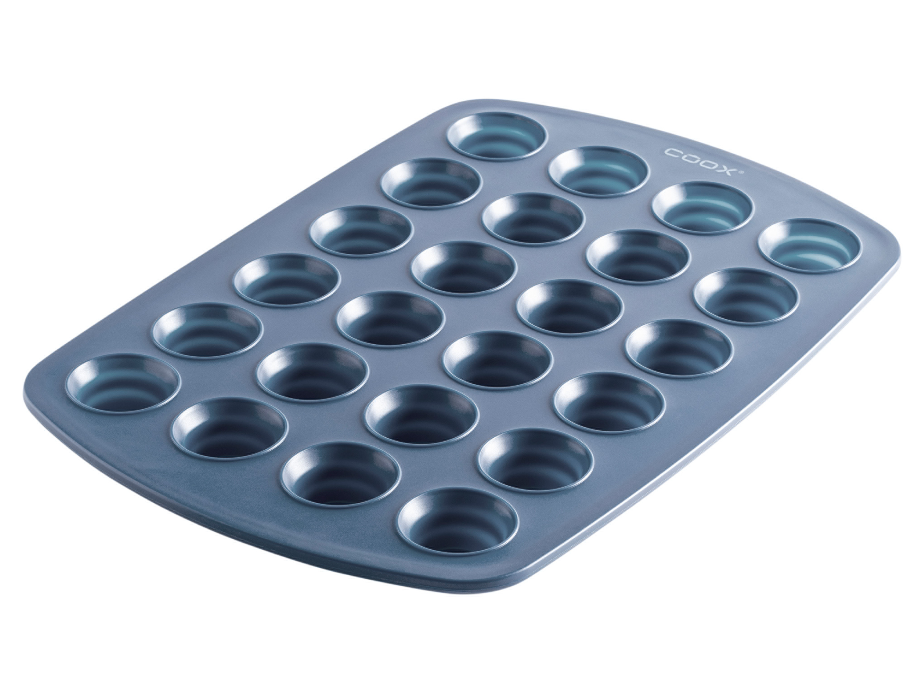 Coox Silikónová forma na muffiny  (modrosivá)