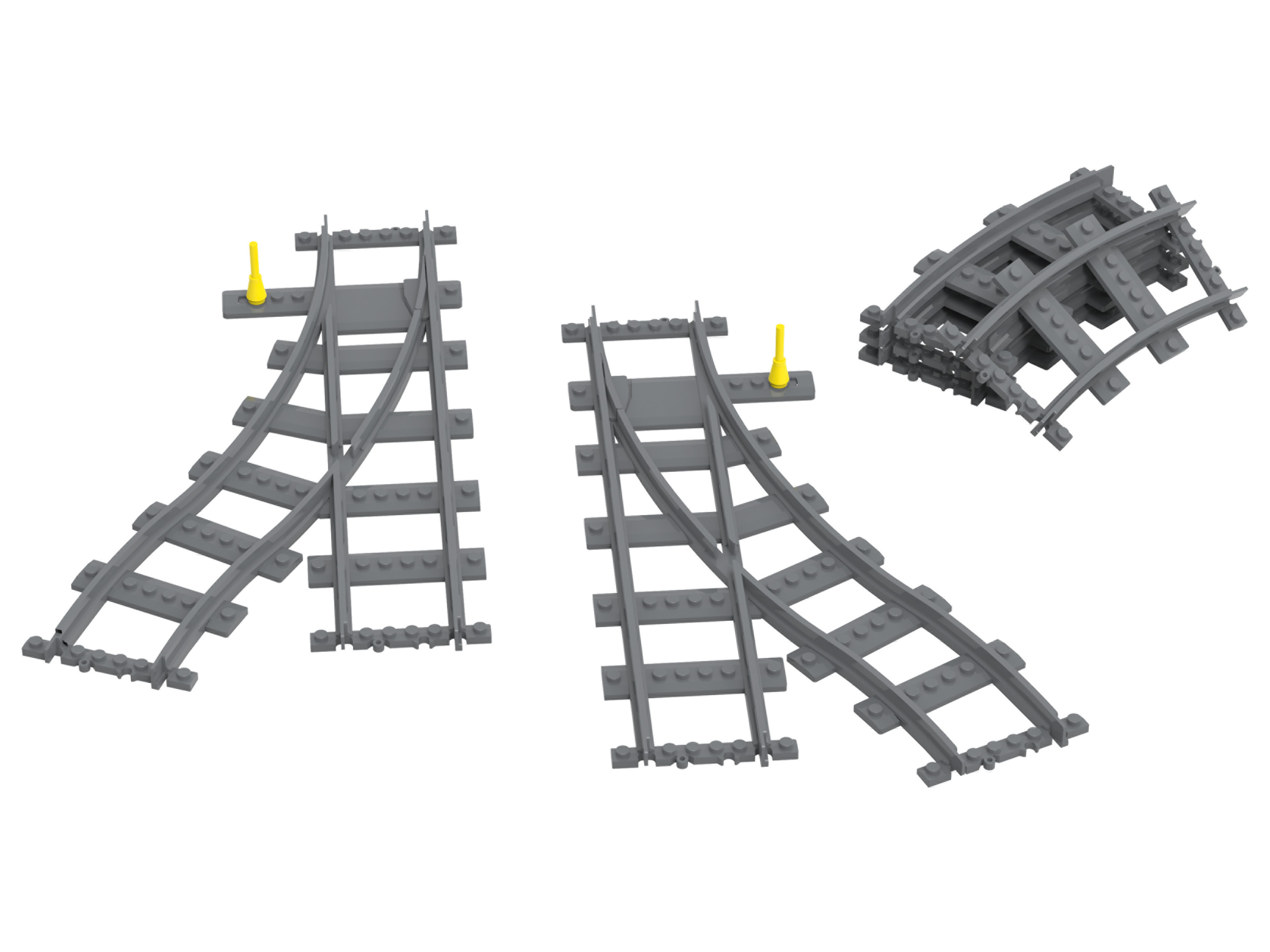 Playtive Clippys Koľajnice/výhybky k železničnej súprave (súprava výhybiek)