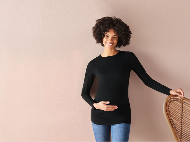 Prejsť na zobrazenie na celú obrazovku: esmara® Dámske tehotenské tričko s dlhým rukávom – obrázok 3