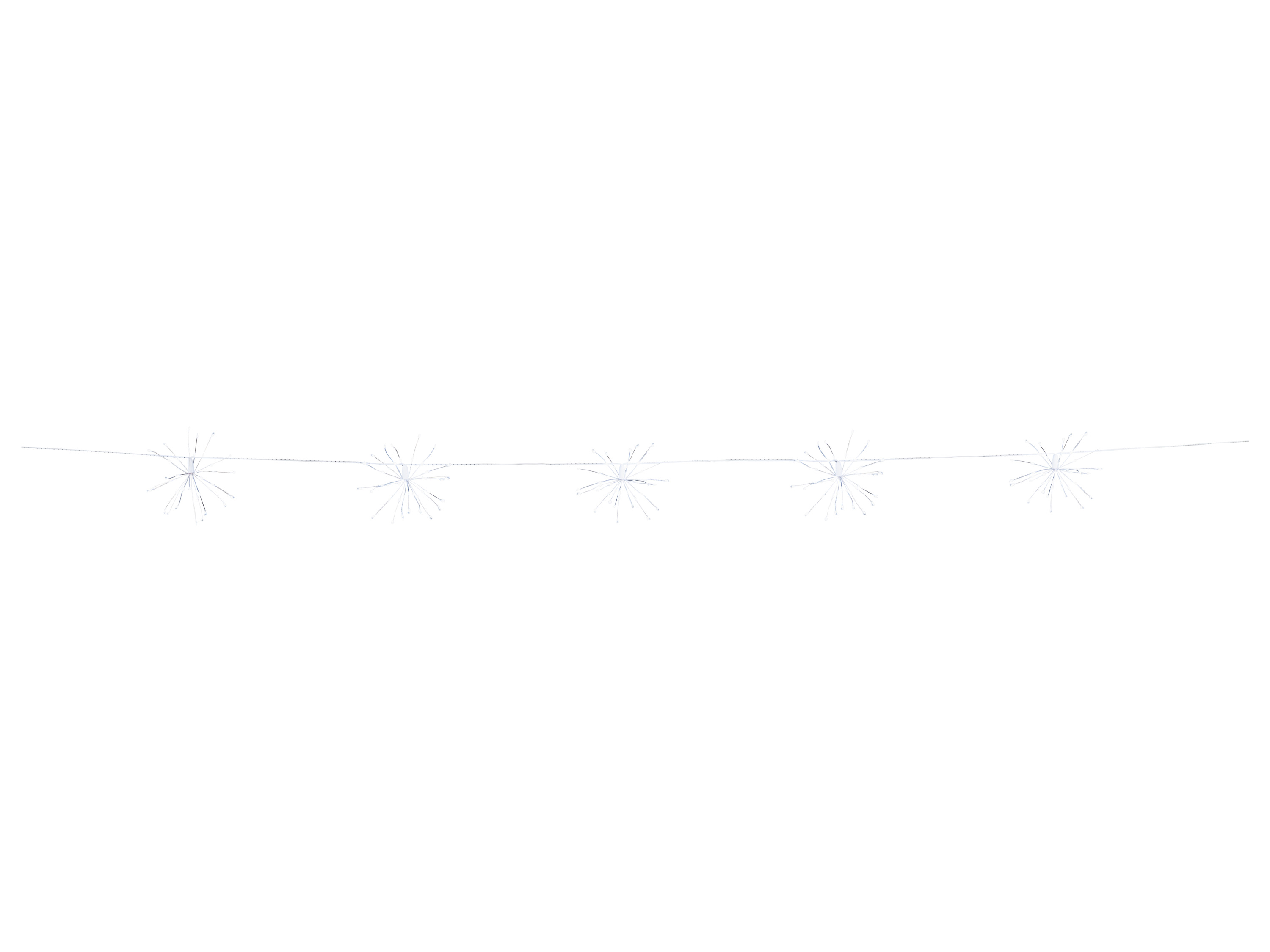 LIVARNO home Svetelná LED reťaz, 200 LED (5x púpava, studená biela)