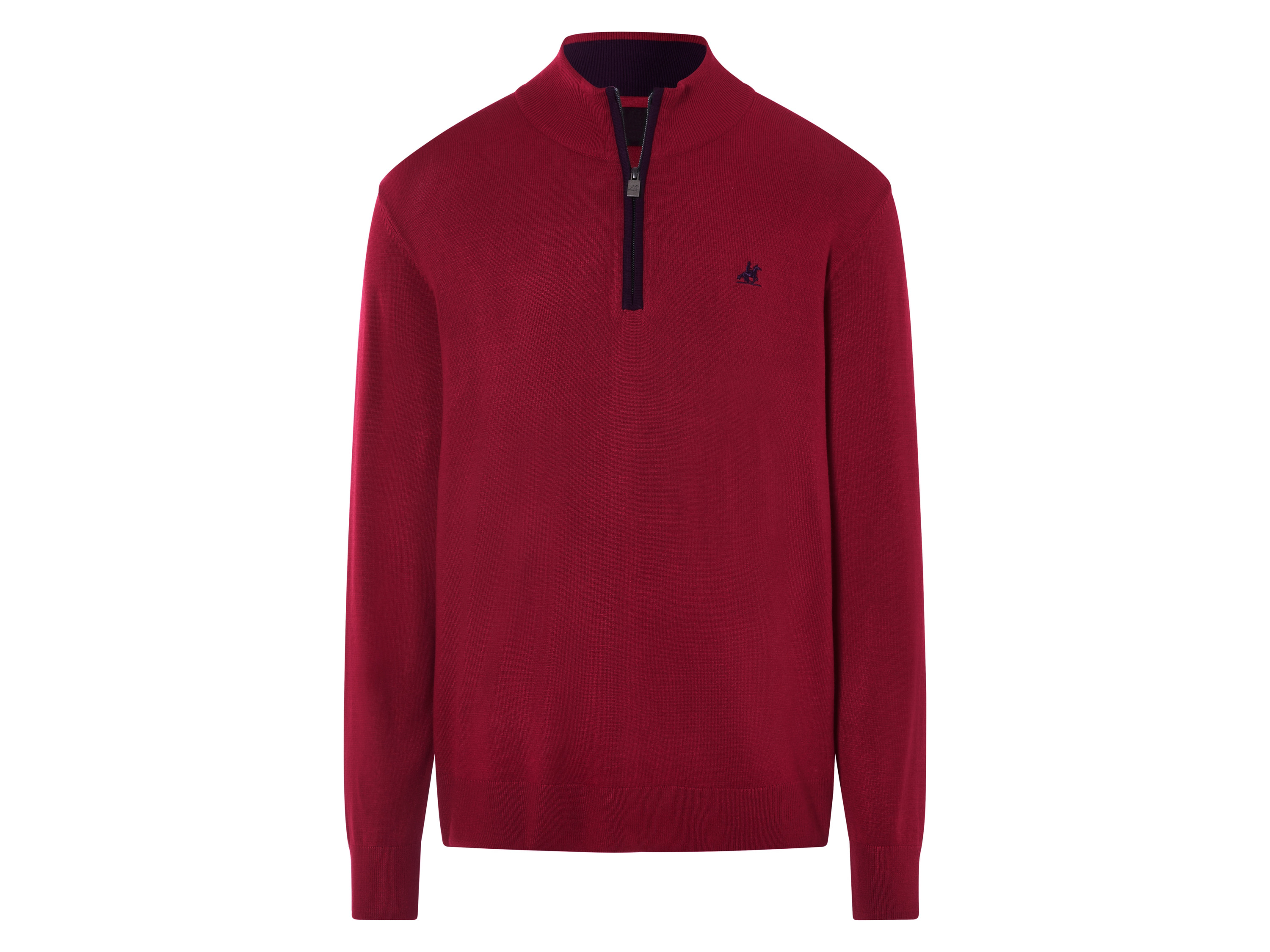 LIVERGY® Pánsky pletený pulóver (červená, XL (56/58))