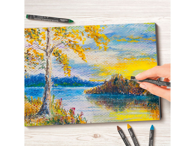 Prejsť na zobrazenie na celú obrazovku: crelando® Akvarelové voskovky, 48 kusov – obrázok 3