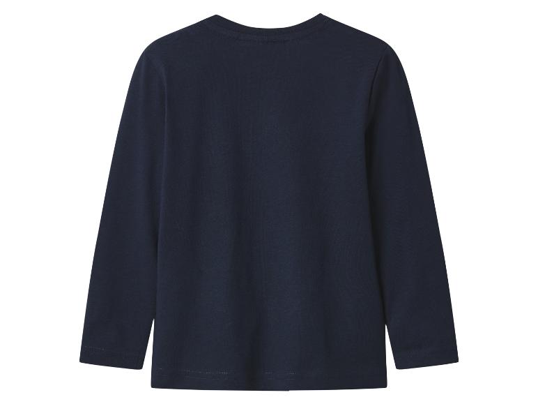 Chlapčenské tričko s dlhým rukávom (navy modrá, 98/104)