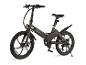 Skladací elektrický bicykel SachsenRAD v tmavosivej farbe s kotúčovými brzdami a blatníkmi