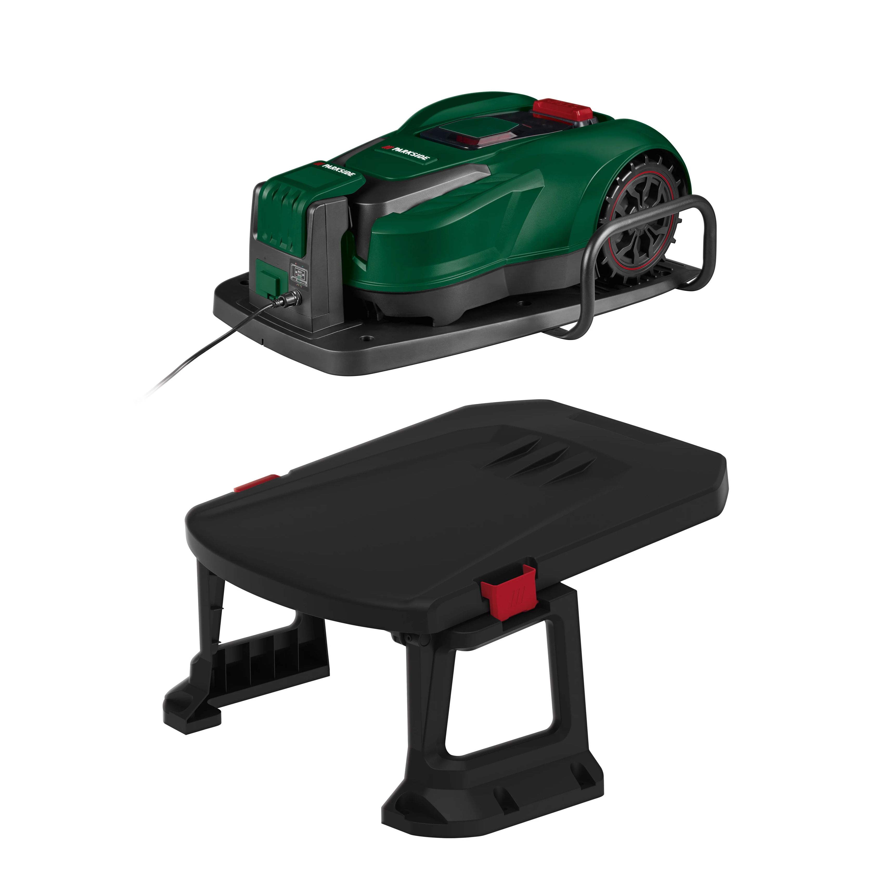PARKSIDE® Smart robotická kosačka 20 V PAMRS 1000 A1 + Garáž pre robotickú kosačku PUMRG A1