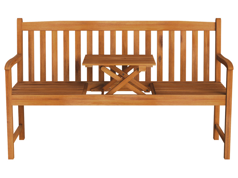 Prejsť na zobrazenie na celú obrazovku: LIVARNO home Záhradná lavička z akáciového dreva Sevilla, 150 cm – obrázok 2
