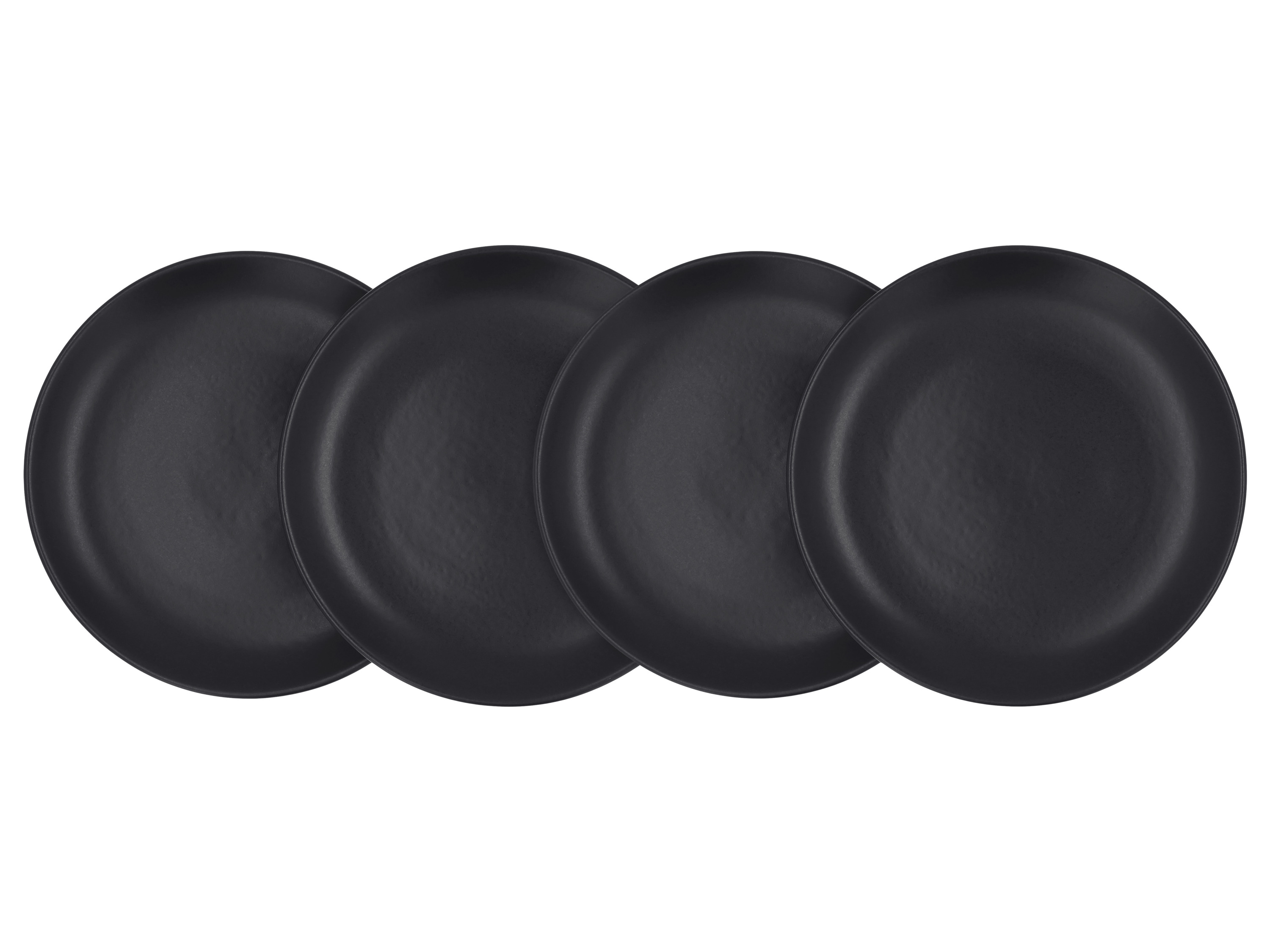 SILVERCREST® Taniere/Misky, 4 kusy (tanier, čierna)