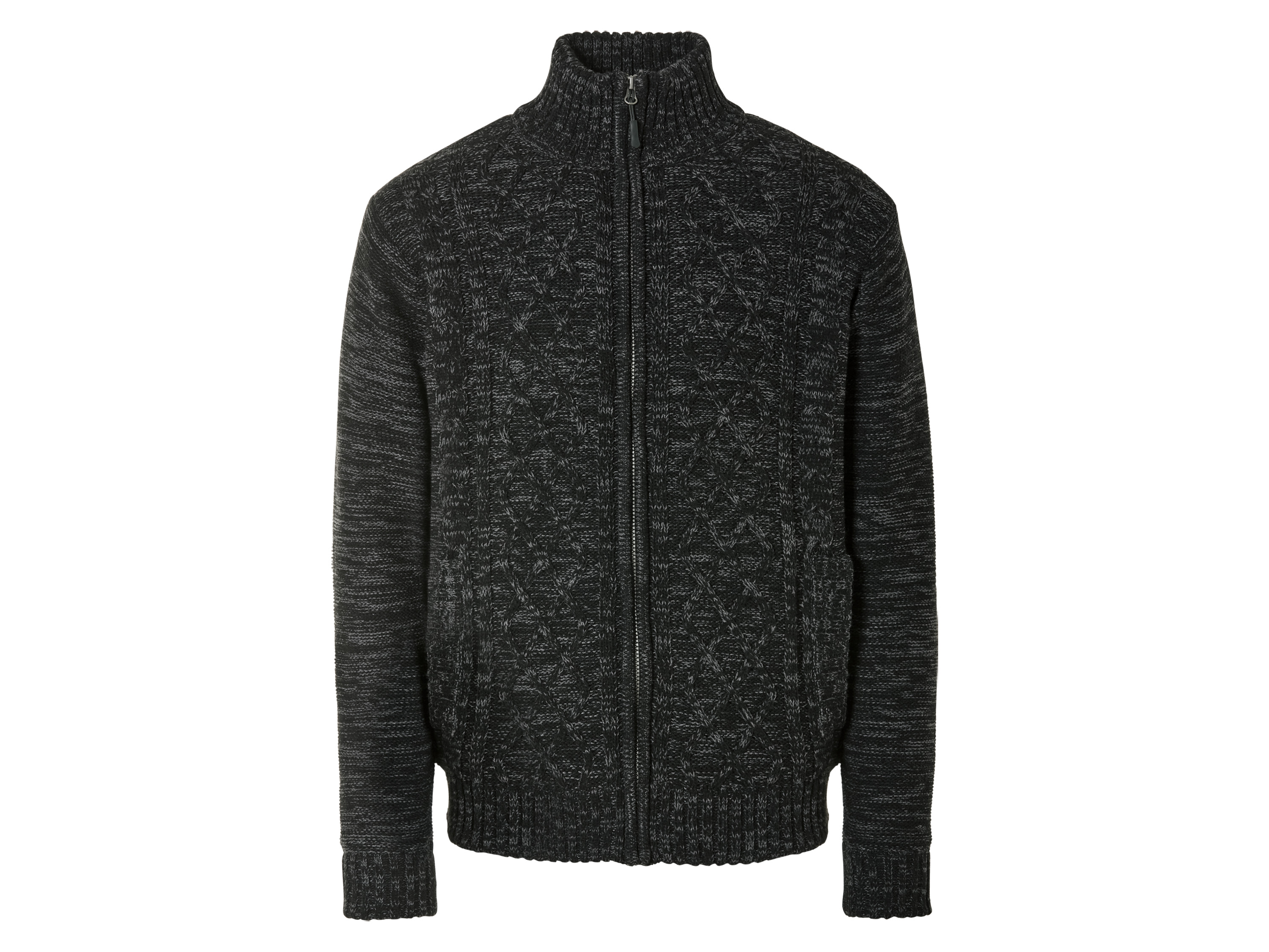 LIVERGY® Pánska pletená mikina (M (48/50), tmavosivá)