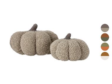 LIVARNO® Dekoratívny vankúš tekvica, 2 kusy