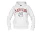 Biela mikina Harvard University s červeným logom.