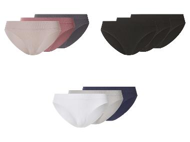 esmara® Dámske rebrované nohavičky, 3 kusy