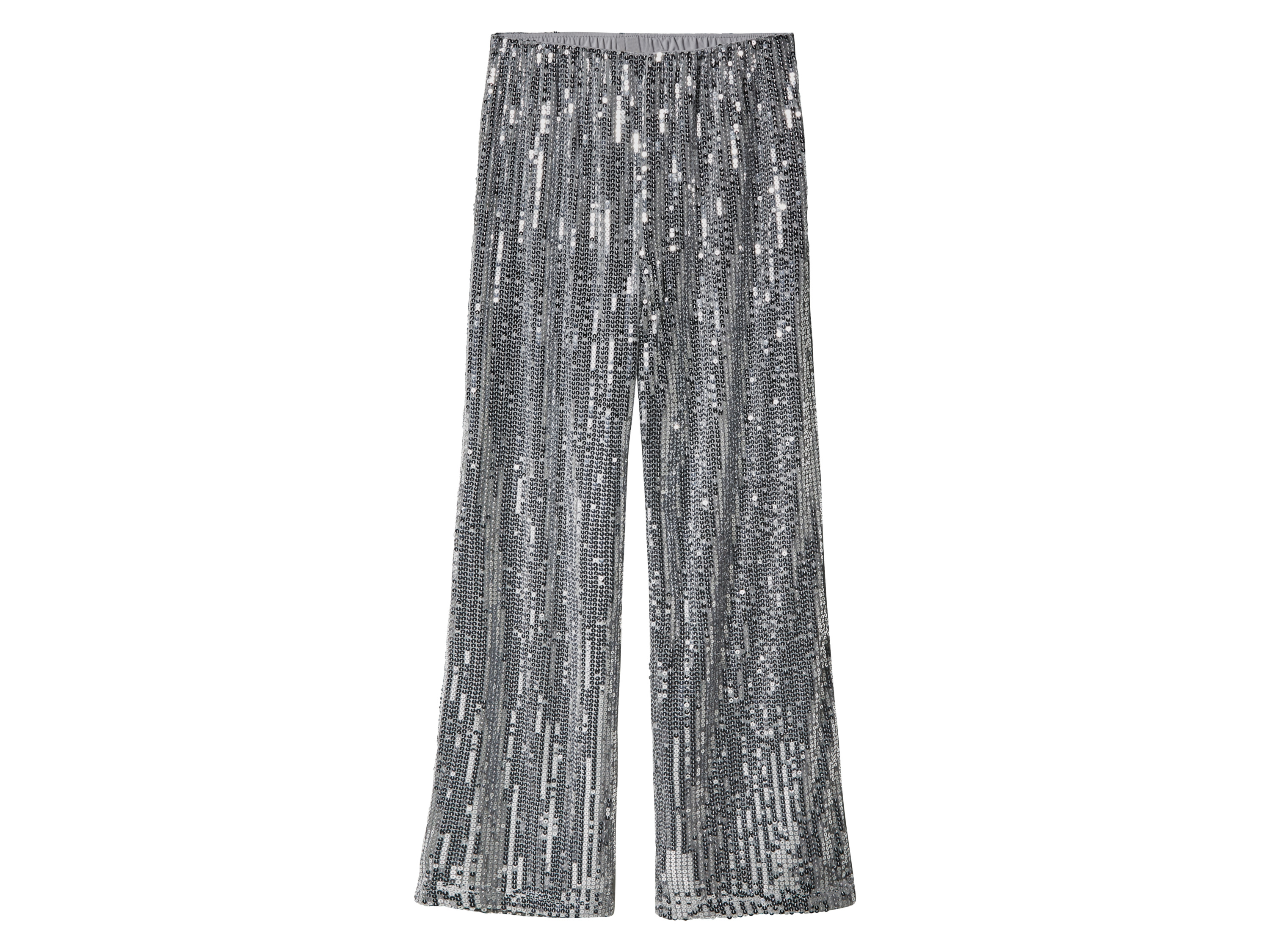 esmara® Dámske flitrové nohavice (strieborná, XS (32/34))