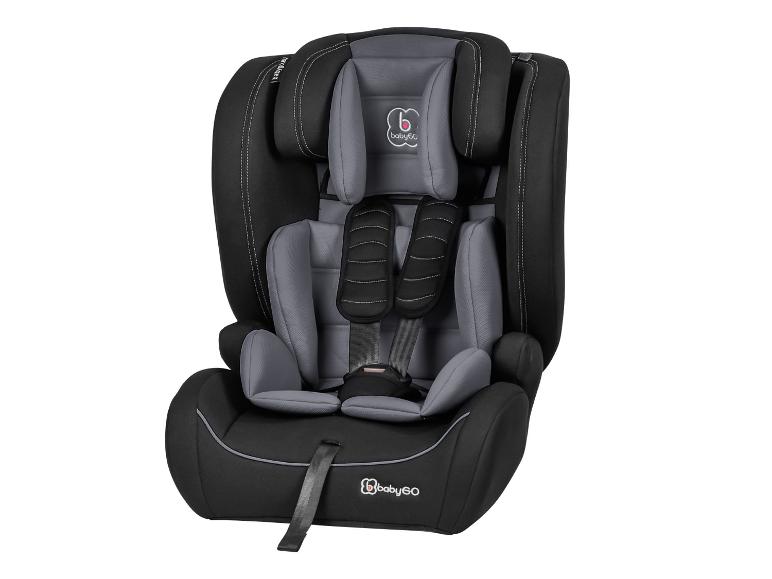 Detská autosedačka babyGO, čierna a sivá