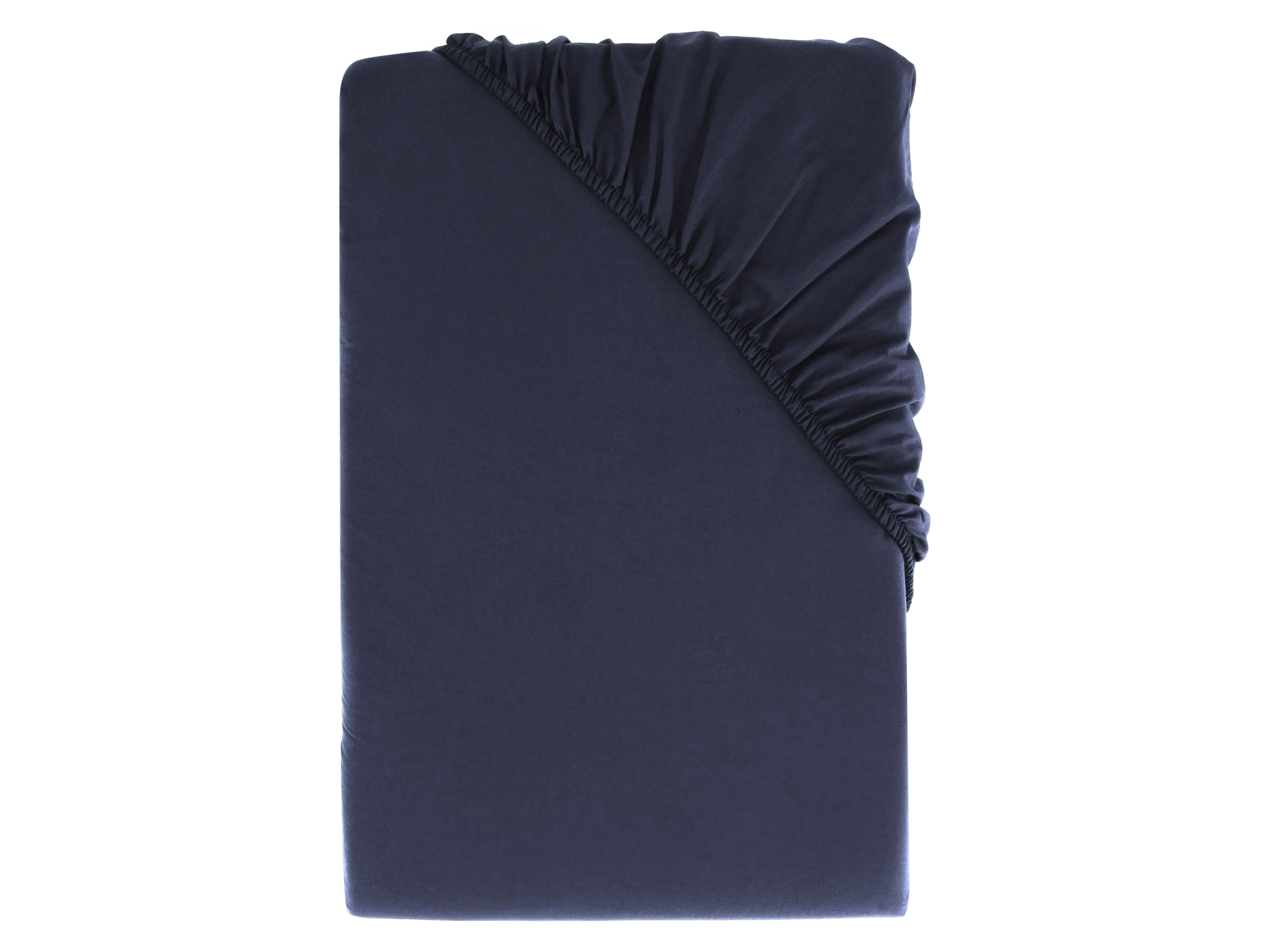 LIVARNO home Perkálová napínacia plachta, 90 – 100 x 200 cm (navy modrá)