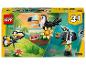 LEGO Creator 3-v-1 krabica s tukanom, motýľom a žabou.