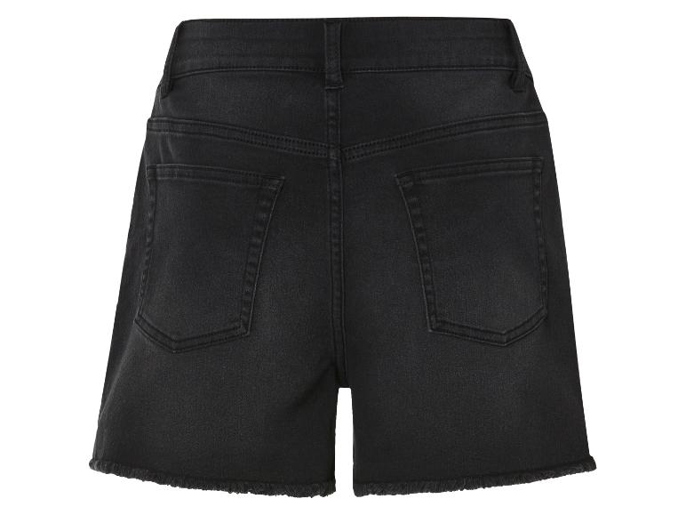 esmara® Dámske rifľové šortky (čierna, 40)