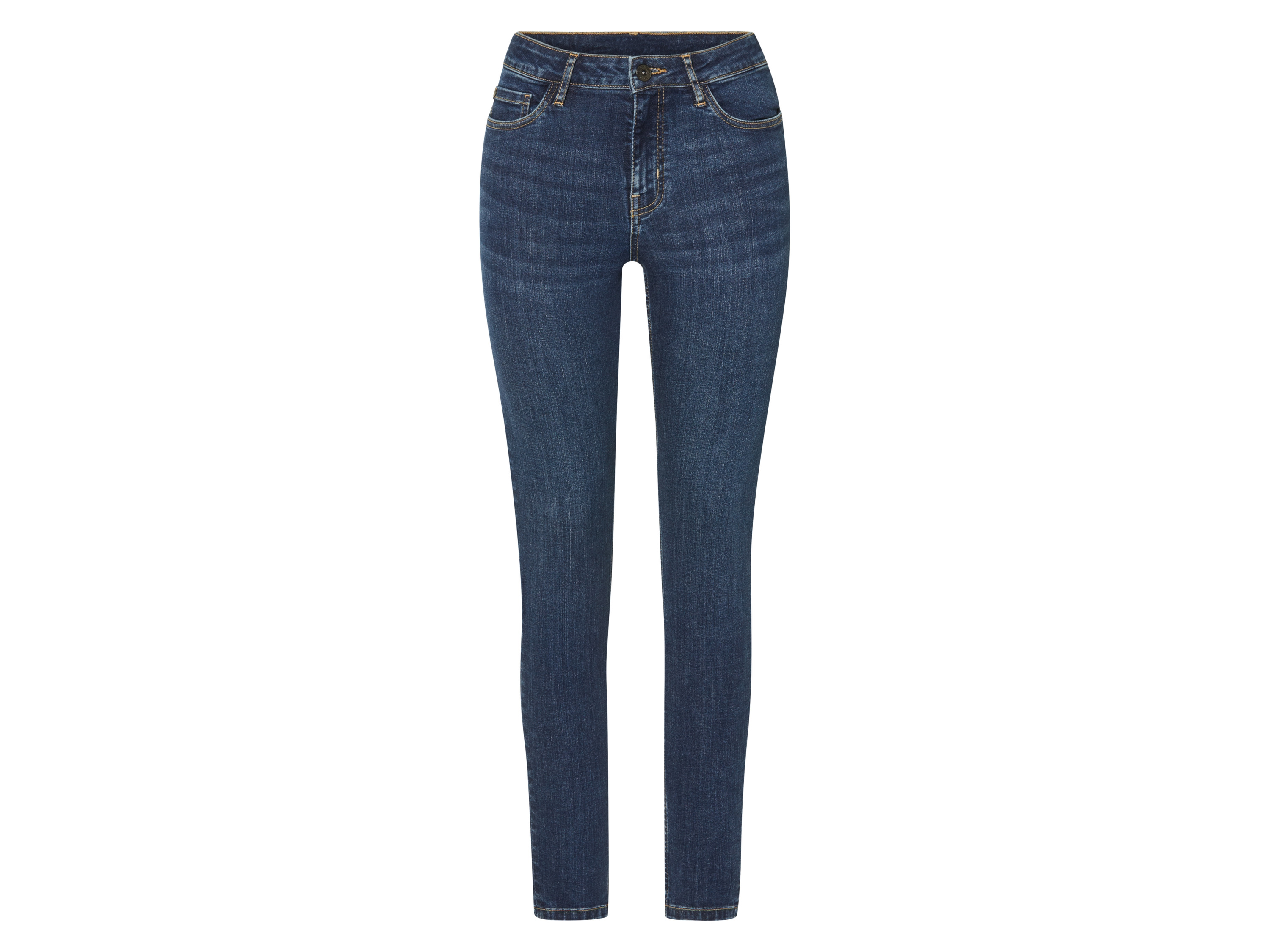 esmara® Dámske rifle push-up Super Skinny Fit (modrá, 36)
