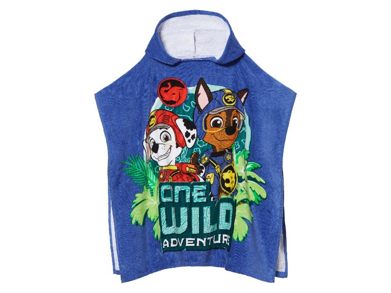 Kapsákový uterák Paw Patrol, modrý, motív dobrodružstvo.