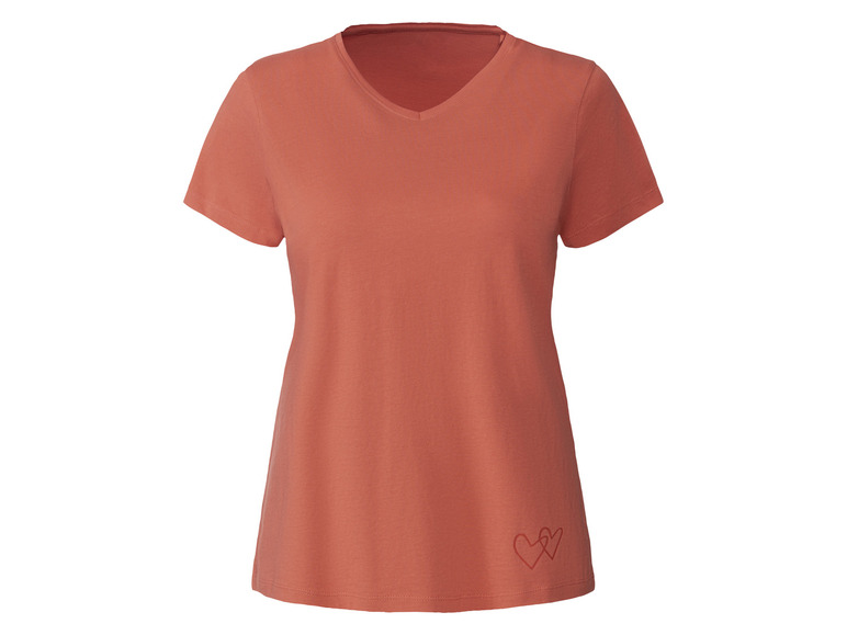 E-shop esmara® Dámske bavlnené tričko (M (40/42), červená)