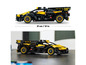 Žlté LEGO Bugatti Chiron s čiernymi detailmi.