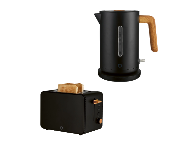 SILVERCREST® Hriankovač STH 900 C3 + Rýchlovarná kanvica, 1,7 l, čierna