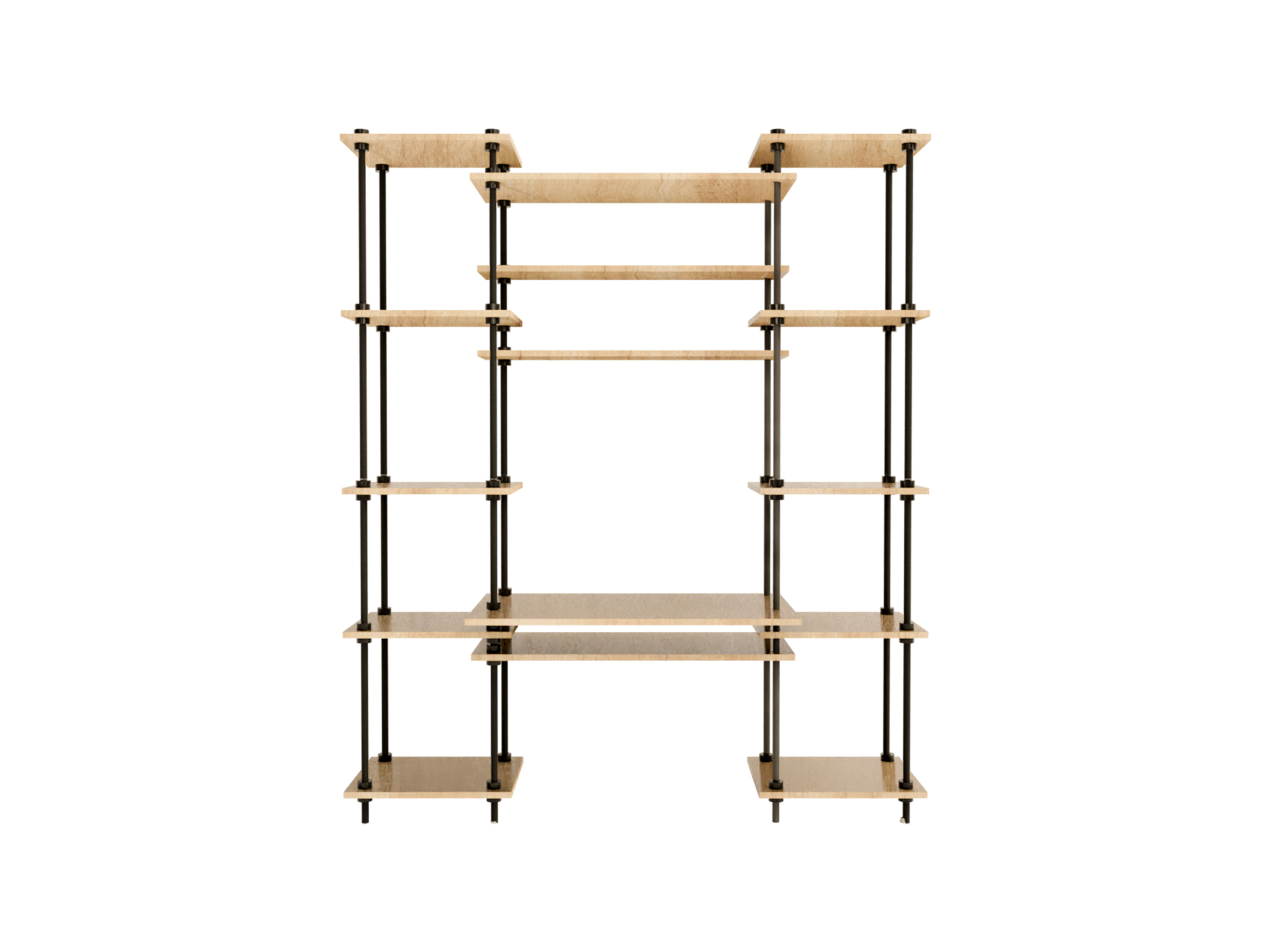 AR SHELVING Písací stôl s regálom DECO (185 x 151 x 35/52,5 cm)